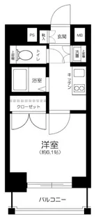 スパシエ レジデンス ファースト【11階】の間取り