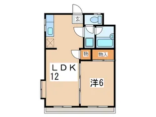 ヴィラシマモト【1階】の間取り