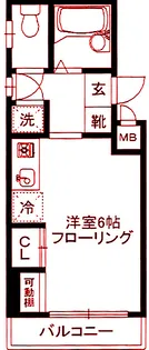 マンマミーア横浜【4階】の間取り