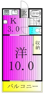 第3道野辺コーポ【2階】の間取り