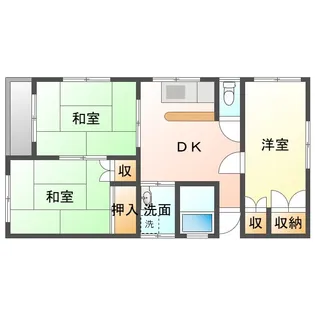 金子ハイツ【2階】の間取り