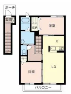 シャーメゾンYOU B【2階】の間取り