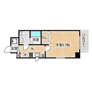 ラ・フォーレ野江内代Ⅱ【7階】の間取り