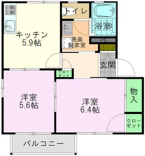 グリーンヒルズII【2階】の間取り