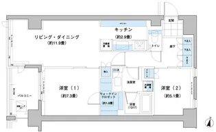 ガーデニエール砧レジデンス【2階】の間取り