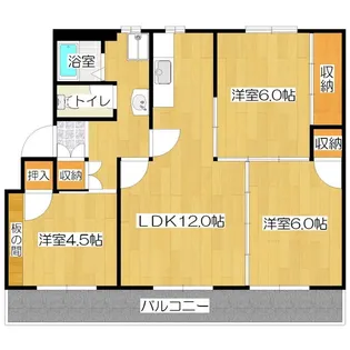 ヴィラナリー舞鶴【3階】の間取り