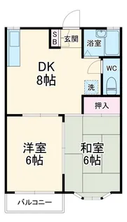 サンヒルズ日吉【1階】の間取り