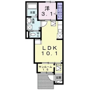シャウラ B【1階】の間取り