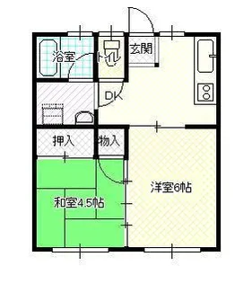 コーポアカデミー【2階】の間取り