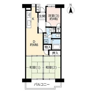 UR入間駅前プラザ【1階】の間取り