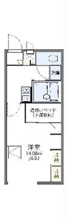 レオパレスしらかた【2階】の間取り