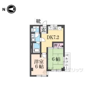 シャトー天平【2階】の間取り
