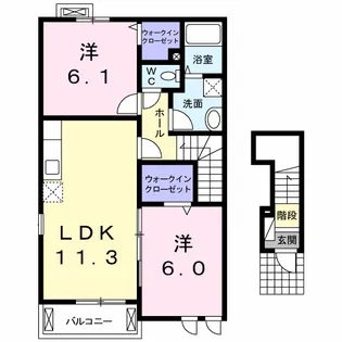 ボニートI【2階】の間取り