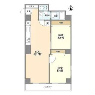 牛込ハイマンション【6階】の間取り
