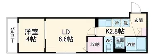 グランダ千葉【1階】の間取り