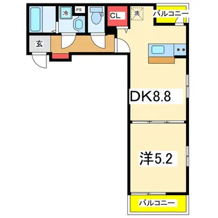 グリーンピア【3階】の間取り