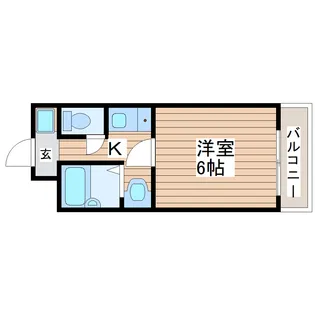 ロイヤルパーク若林【3階】の間取り