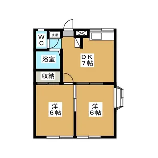 エステートピア257【1階】の間取り