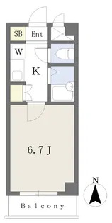 リブ原ノ町【6階】の間取り