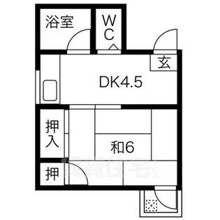 西三宝ビル【2階】の間取り