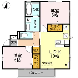 ハウゼユートピアC【1階】の間取り