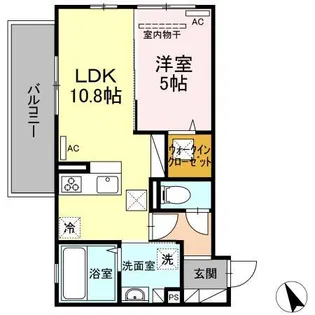 グレンディールIII【1階】の間取り