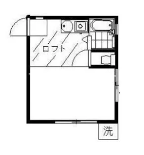 舟渡ハイツ2号棟【1階】の間取り