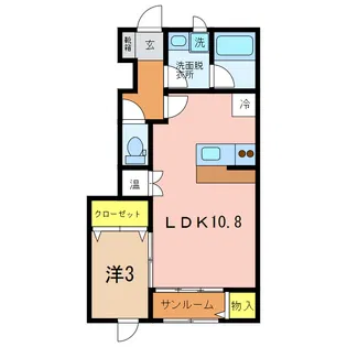 アランルージュ1【1階】の間取り