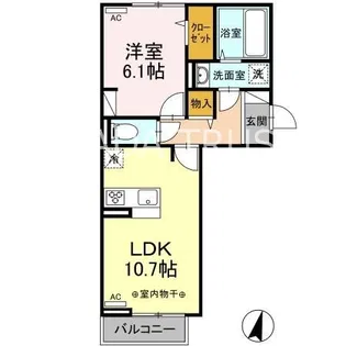 エスポワール【2階】の間取り