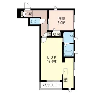 プレパルク・ディオI【3階】の間取り