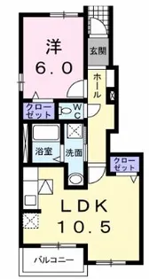 プロムナードT【1階】の間取り