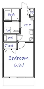 東京都国立市西2【マンション】の間取り