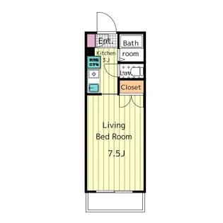 アーバン日野【1階】の間取り