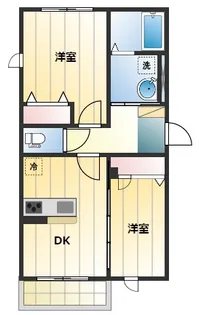 パークフラッツ三鷹【1階】の間取り