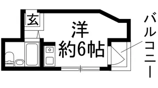 グローバル槻木【1階】の間取り