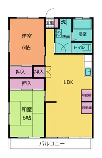 コーポ永村(高)【2階】の間取り