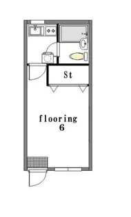 東京都品川区旗の台3【アパート】の間取り