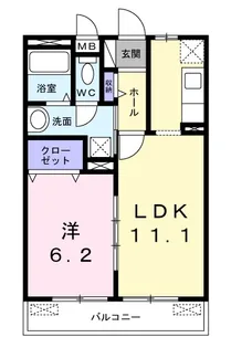 アミティエ2【1階】の間取り