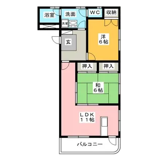 ラメール華【3階】の間取り