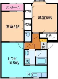 サンシャイン【1階】の間取り
