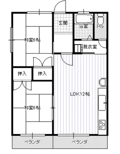 コーポフラワー【2階】の間取り