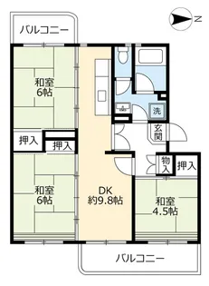 UR水草【5階】の間取り