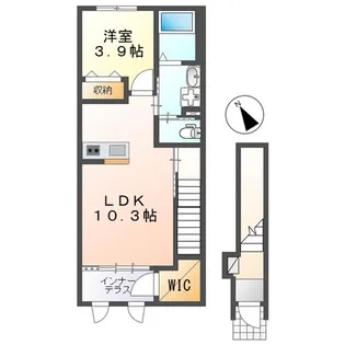 クラージュ【2階】の間取り