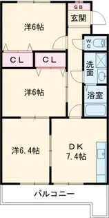 宮地マンション【3階】の間取り