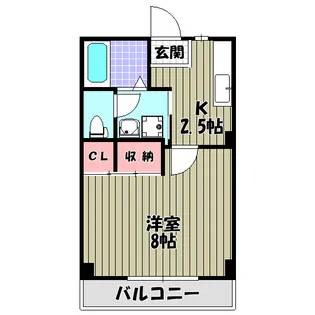 ラフォーレ金剛【4階】の間取り