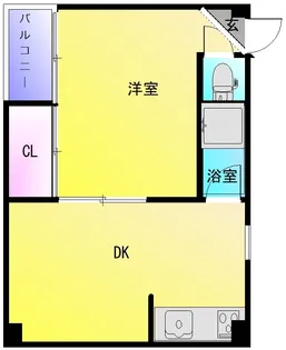 久宝寺コーポラスA棟【6階】の間取り