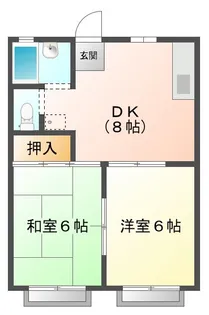 コーポときわ【2階】の間取り