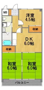 ルミエール・シャトレ【3階】の間取り