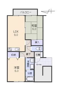 ガーデンハピネスII【2階】の間取り