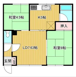 コーポ西町【2階】の間取り